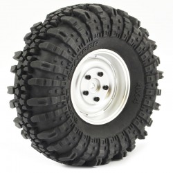 Fastrax 1:10 Crawler Swamper 1.9 Scale Wheel Ø118mm Tyre (Silver)