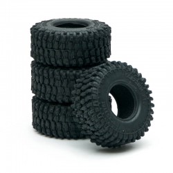 Fastrax Gator Crawler Tyre 1" With Foam 55 X 23mm For 1/18th