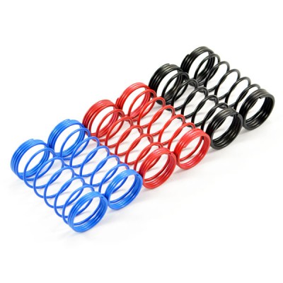Fastrax 1/10th 75mm Spring Set Soft/Blue, Med/Red, Hard/Black
