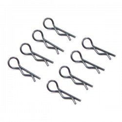 Fastrax Black Small Body Clips (8)