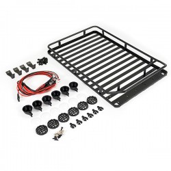 Fastrax Rooftop Luggage Rack W/LED Spot Lights (233x157x36mm)