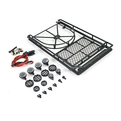 Fastrax Rooftop Luggage Rack W/LED Spot Lights (240x150x31mm)