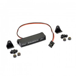 Fastrax Moulded Curved Hood 10 LED Light Bar w/Mounts 54mm