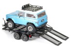 Fastrax Scale Dual Axle Truck Car Trailer w/Ramps & LEDs