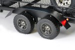 Fastrax Scale Dual Axle Truck Car Trailer w/Ramps & LEDs
