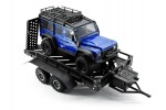 Fastrax Dual-Axle Trailer w/Ramps & LEDs (Med 1/12-1/18) - Black