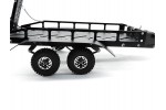 Fastrax Dual-Axle Trailer w/Ramps & LEDs (Med 1/12-1/18) - Black