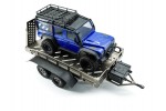 Fastrax Dual-Axle Trailer w/Ramps & LEDs (Med 1/12-1/18) - Titanium