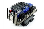 Fastrax Dual-Axle Trailer w/Ramps & LEDs (Med 1/12-1/18) - Titanium