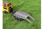 Fastrax Dual-Axle Trailer w/Ramps & LEDs (Med 1/12-1/18) - Titanium