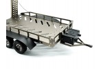 Fastrax Dual-Axle Trailer w/Ramps & LEDs (Med 1/12-1/18) - Titanium