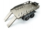 Fastrax Dual-Axle Trailer w/Ramps & LEDs (Med 1/12-1/18) - Titanium