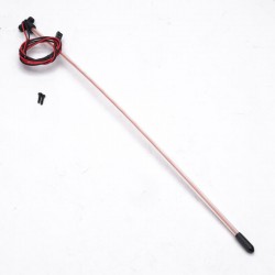Fastrax LED Whip Light Antenna With Mount 1/10th - Red