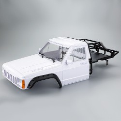 Fastrax 1/10 Rockee Pick-Up & Rear Cage Hardbody 313-324mm - White