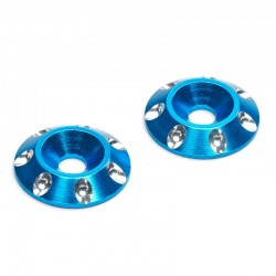 Fastrax 1/8th Wing Washers - Blue