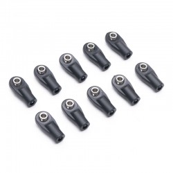 Fastrax Straight Nylon Rod Ends 22.5x10mm M4 Screw (10pcs)