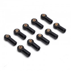 Fastrax Straight Aluminium Rod Ends 19.5x6mm M3 Screw (10pc)
