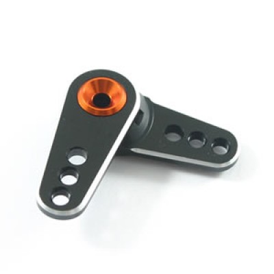 Fastrax 25t Black Aluminium 4-In-1 Servo Horn (Savox/Fut)