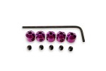 Fatrax Aluminium Collets (5) Purple With Screws and Wrench