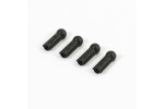 Fastrax Black Throttle Ballcups (4)