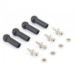 Fastrax Ball Cups (6) Black W/Ball Studs