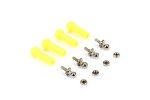 Fastrax Ball Cups (6) Yellow W/Ball Studs