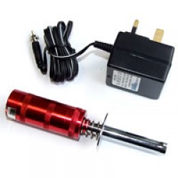 Fastrax Aluminium Metered Glow Starter 2100mah Ni-Cd & Charger