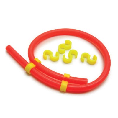 Fastrax Yellow Fuel Tube Clips (6)