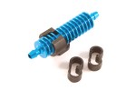 Fastrax 1/8th Exhaust Gas Cooler Blue W/Mounts