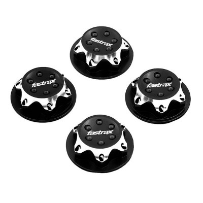 Fastrax Antidust 17mm Serrated Aluminiuminum Wheel Nuts (4) - Black
