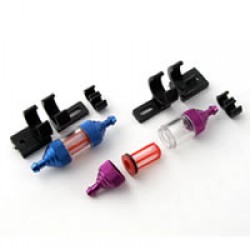 Fastrax Deluxe Fuel Filter W/Mount - Purple