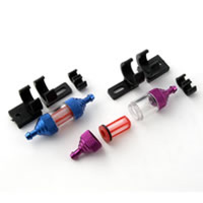 Fastrax Deluxe Fuel Filter W/Mount - Purple