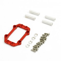Fastrax Arrma Alu Servo Mount For 1/8 Kraton ExB 6S - Red