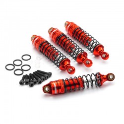 Fastrax Arrma Grom/Granite/Mojave Aluminium Shock Set (4pc) - Red