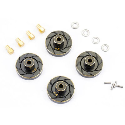 Fastrax Axial SCX24 Brass Wheel 5mm 9.4g Counterweight Hex