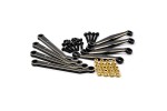 Fastrax FCX24 Black Brass Suspension Link Rods (8pc)