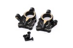 Fastrax FCX24 Black Brass Steering Arm Housing (2pc)