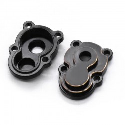 Fastrax FCX24 Black Brass Axle Housing Covers (4pc)