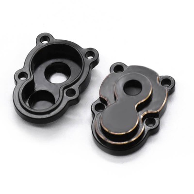 Fastrax FCX24 Black Brass Axle Housing Covers (4pc)