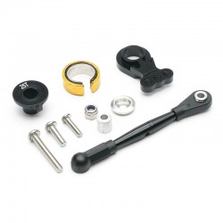 Fastrax Tamiya GF01 Aluminium 25t Servo Saver Set -Black