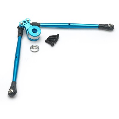 Fastrax Tamiya DT03 Aluminium 25t Servo Saver Set - Blue