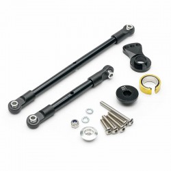 Fastrax Tamiya CC02 Merc G500 Aluminium 25t Servo Saver Set - Blue