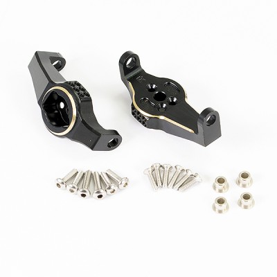 Fastrax TRX-4 Brass BK Front Caster Block (2)