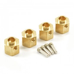 Fastrax Trx-4 Brass Hex Wheel Hub +5mm (4)