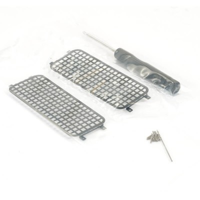 Fastrax TRX-4M Stainless Rear Side Window Guard Net (2)
