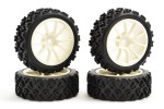 Fastrax 1/10th Street/Rally Tyre 10sp White Wheel