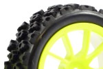 Fastrax 1/10th Street/Rally Tyre 10sp Neon Yellow Wheel