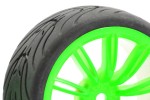 Fastrax 1/10th Street/Tread Tyre 20sp Green Wheel