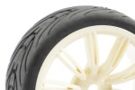 Fastrax 1/10th Street/Tread Tyre 20sp White Wheel